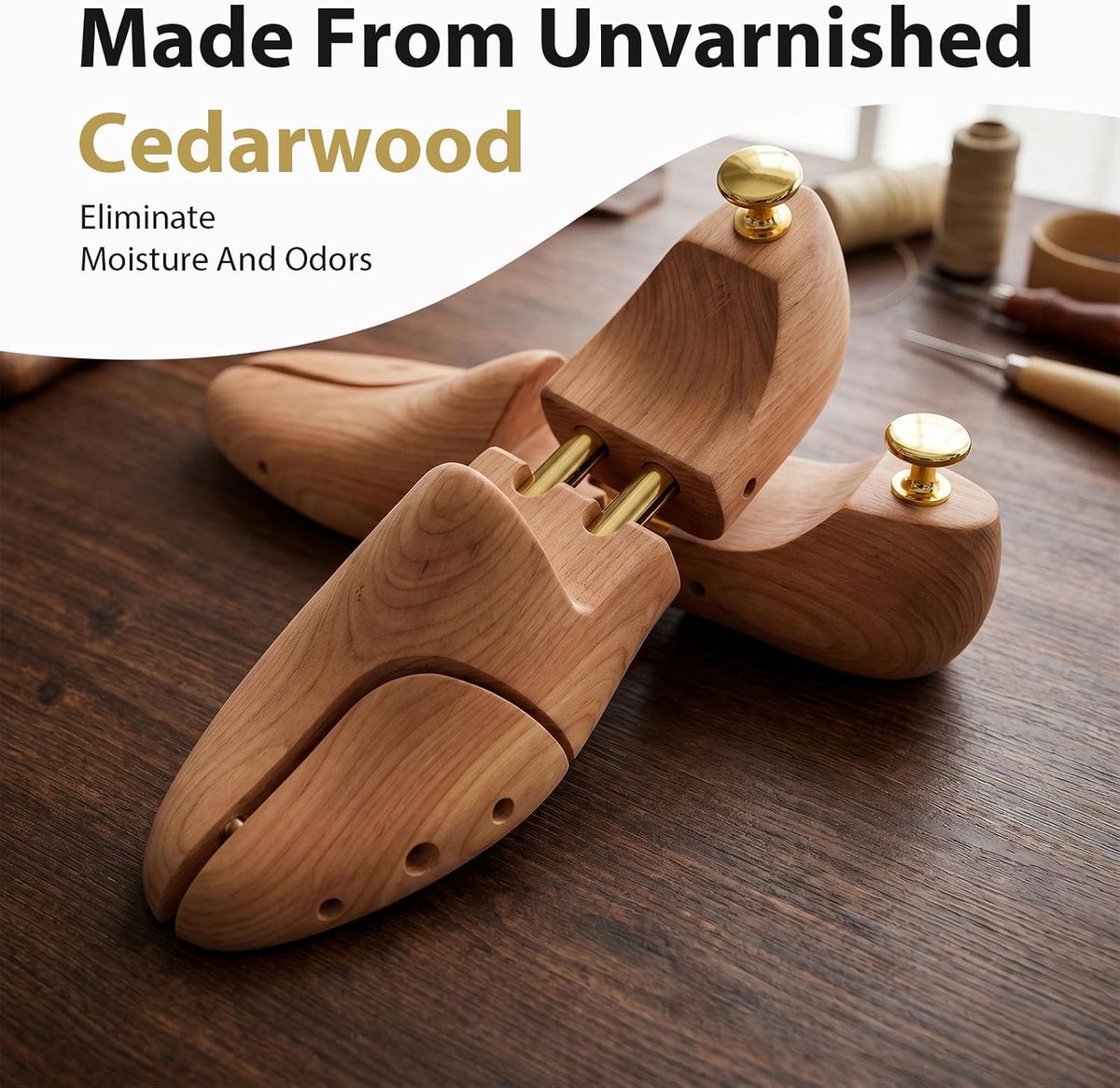 Schoenspanners van Grenenhout voor Heren en Dames, Houten Schoenvormer en Rekker, Verleng de Levensduur van Schoenen en Behoudt de Vorm, Elegant Ontwerp
