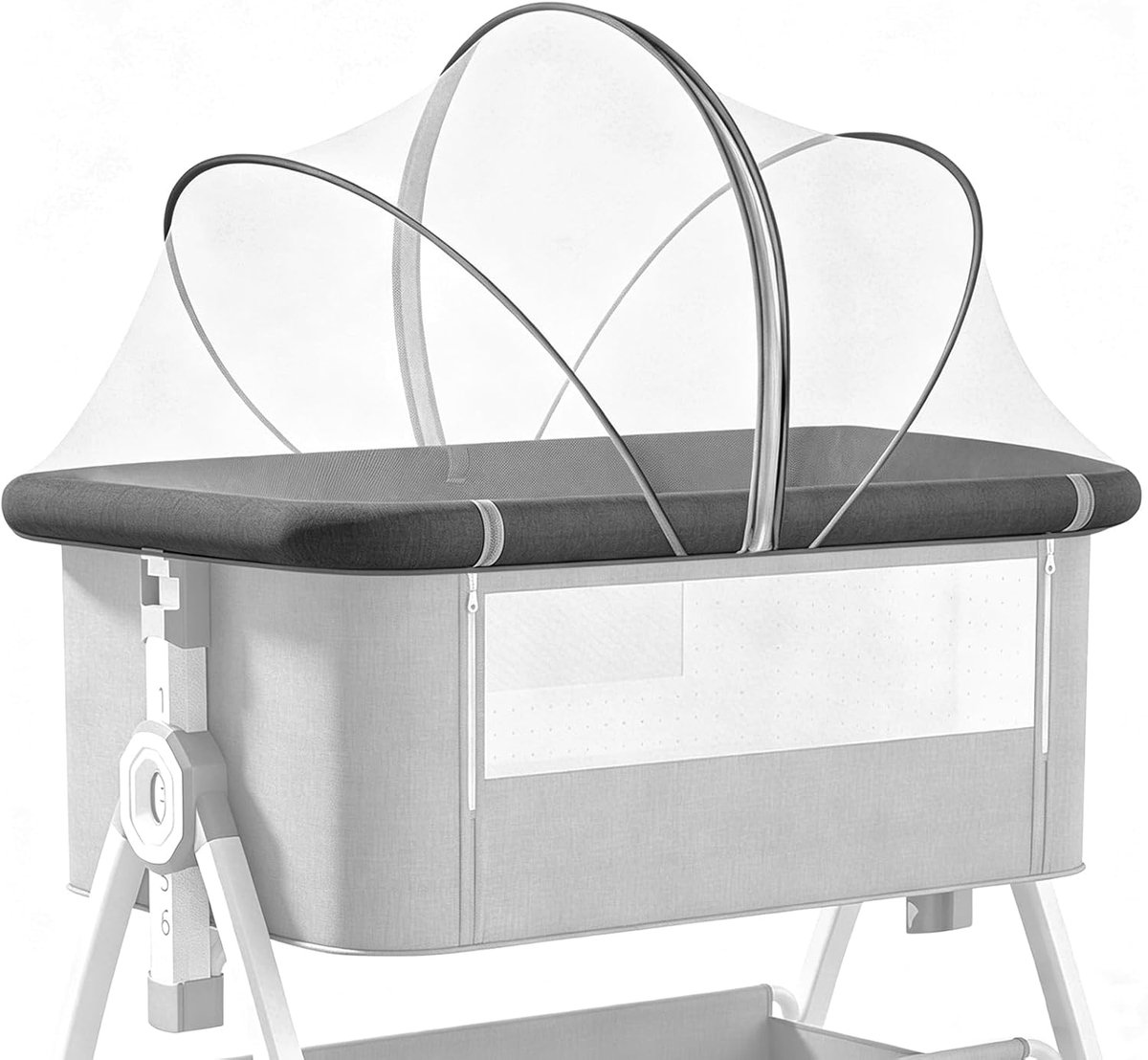 klamboe voor babybedden 60 x 105 cm | Muggennet Culla Universeel baby-muggennet voor kinderwagen, voor kinderbed, wieg (wit)