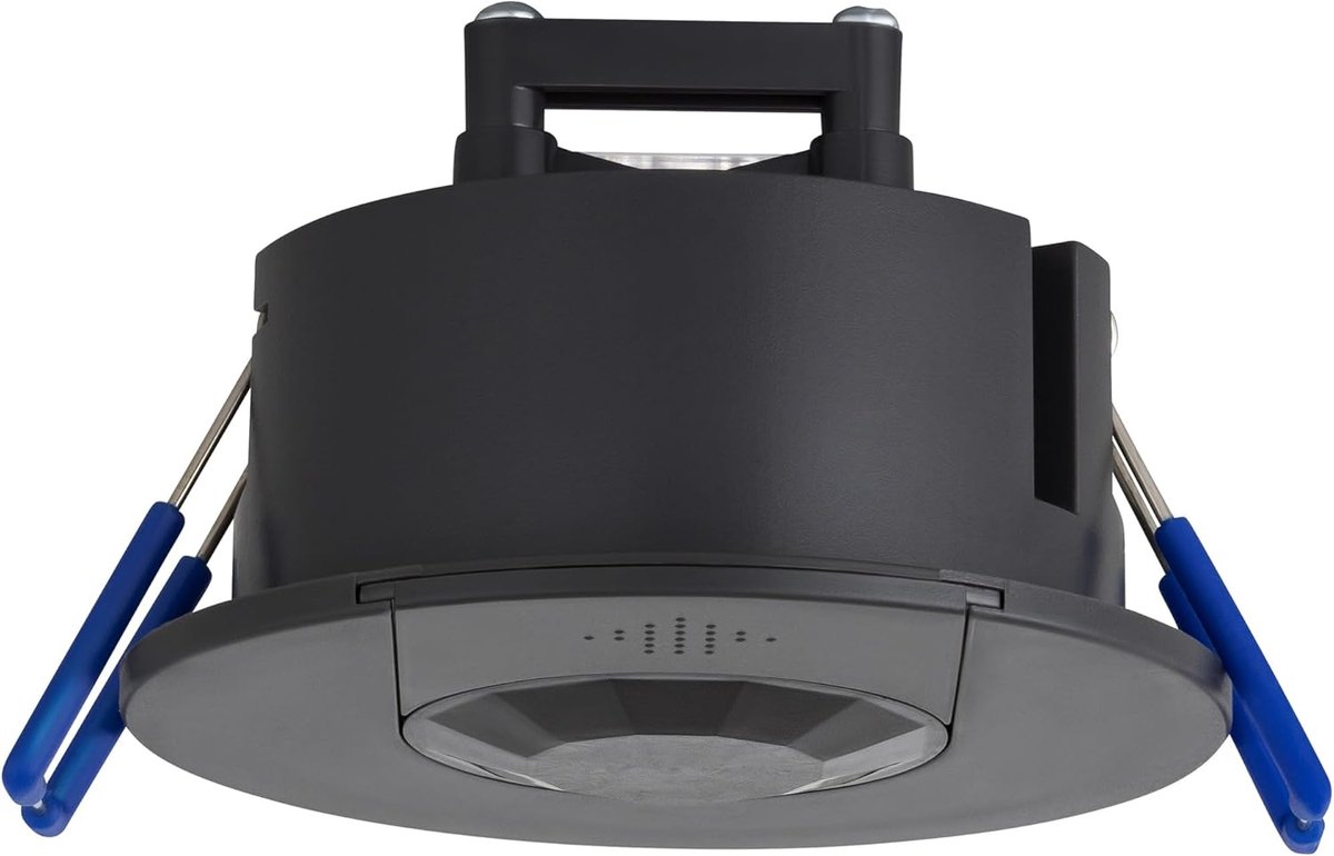 Bewegingssensor Inbouw - Bereik 8m/360°, Programmeerbaar Infrarood Sensor, LED geschikt 600W, Plafondmontage Inbouwgat Ø63-68mm, 3-draads