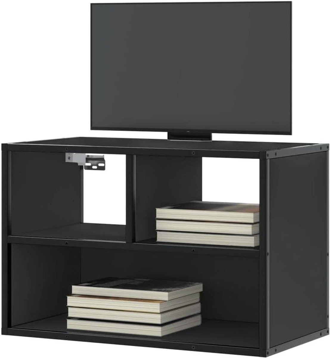 TV Meubel - Mediabox Kast - Opbergen Entertainment - Wandmontage Ontwerp - 60x31x39.5 cm - Zwart