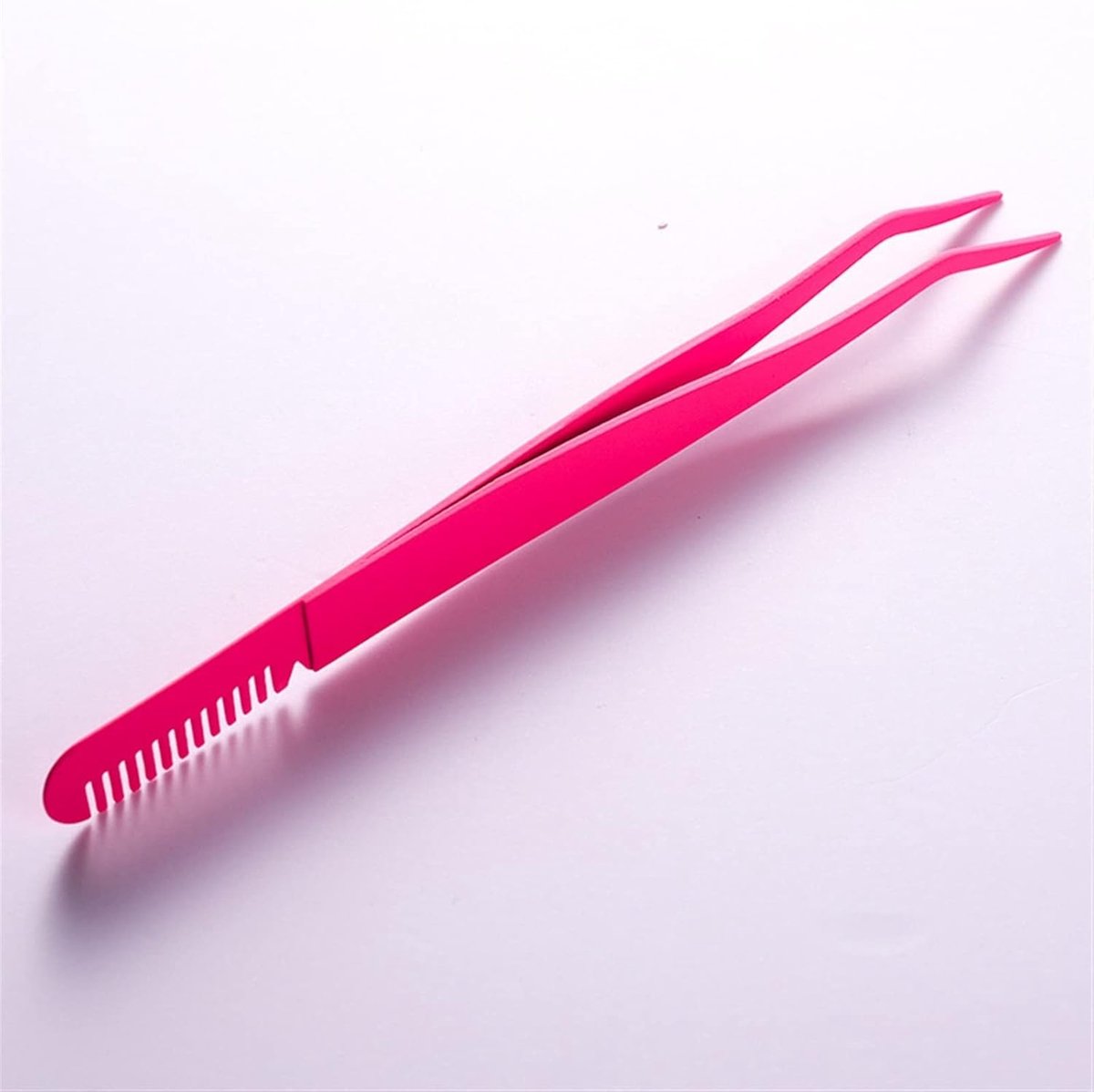 Precisie Pincet - Haar Pincet - Wimpers Aanbrengen - Scherpe Schuine Punten - 1 Gram - Zilver