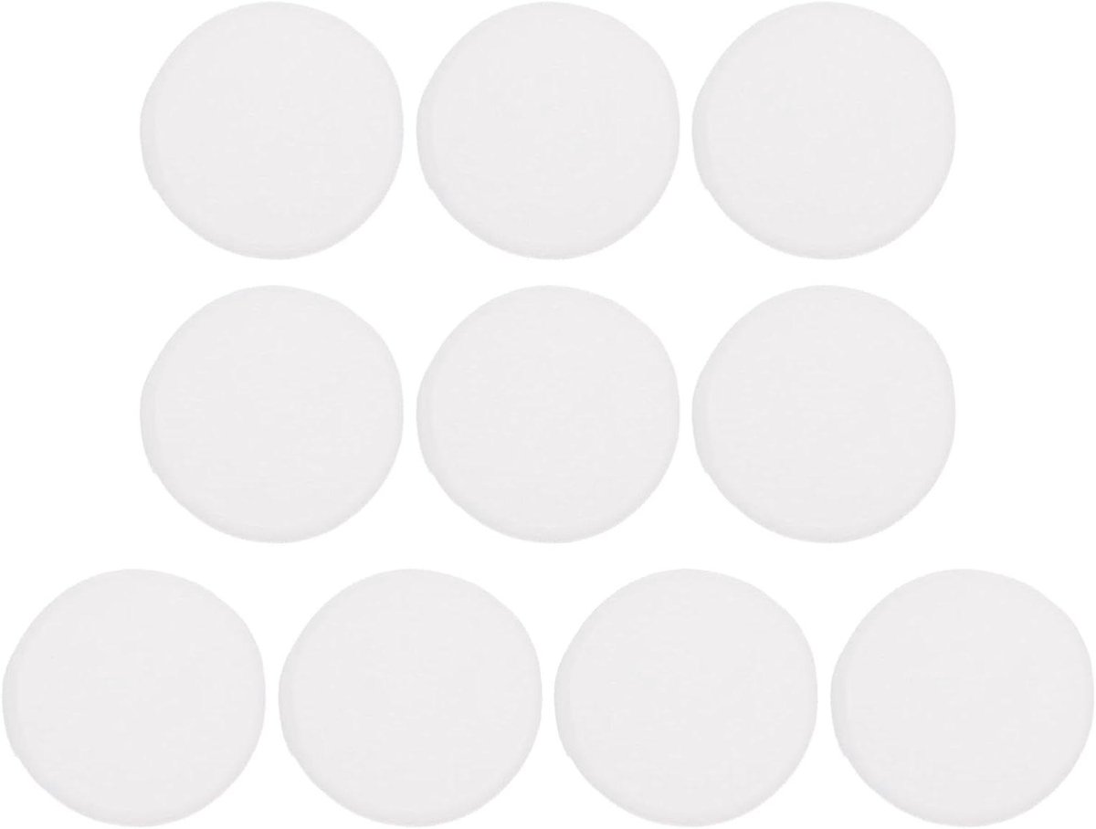 Herbruikbare Wattenschijfjes - Katoenen Pads - Make-up Verwijderen - Zacht en Wasbaar - 10 Stuks - Wit