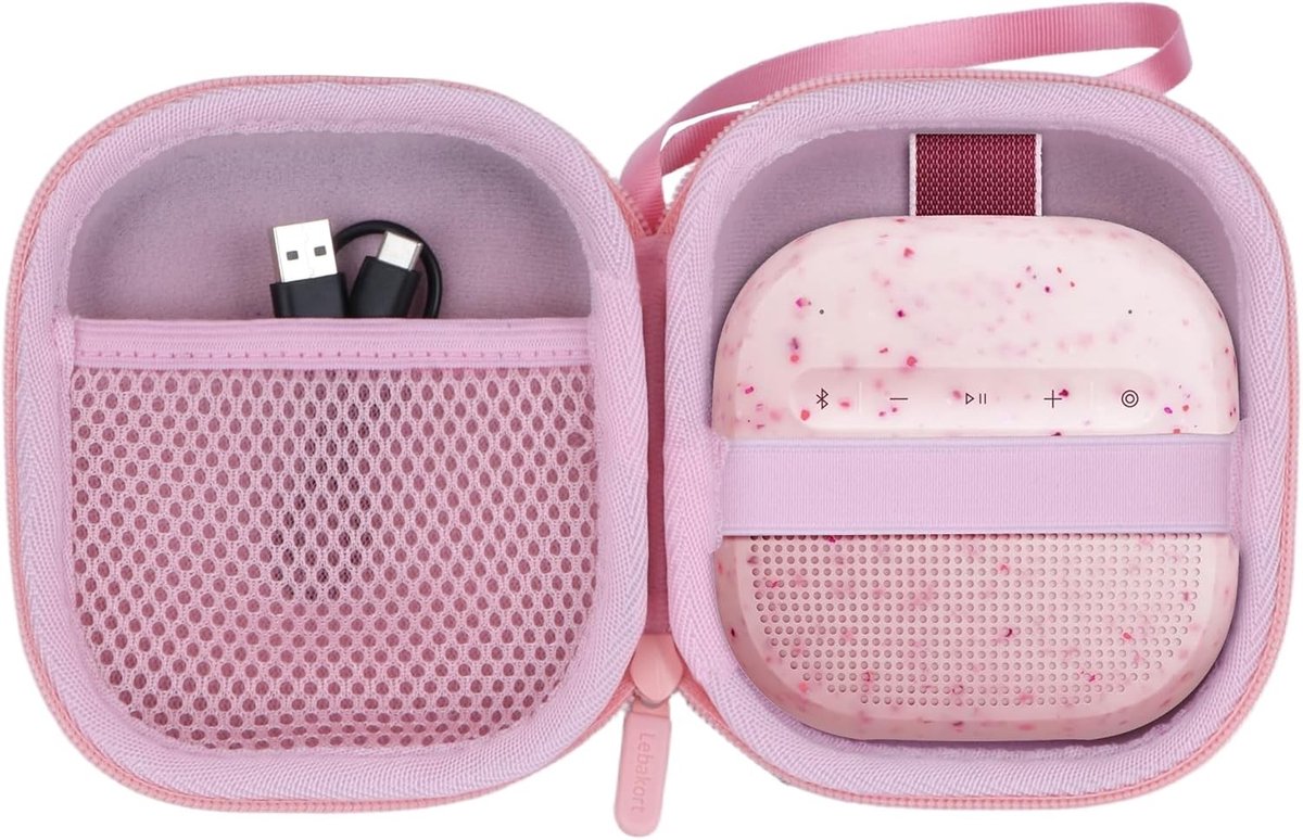 Harde Bescherming voor Bose SoundLink Micro (2e Gen.) Draagbare Speaker in Blossom Pink, Ideaal voor Reizen en Outdoor Gebruik