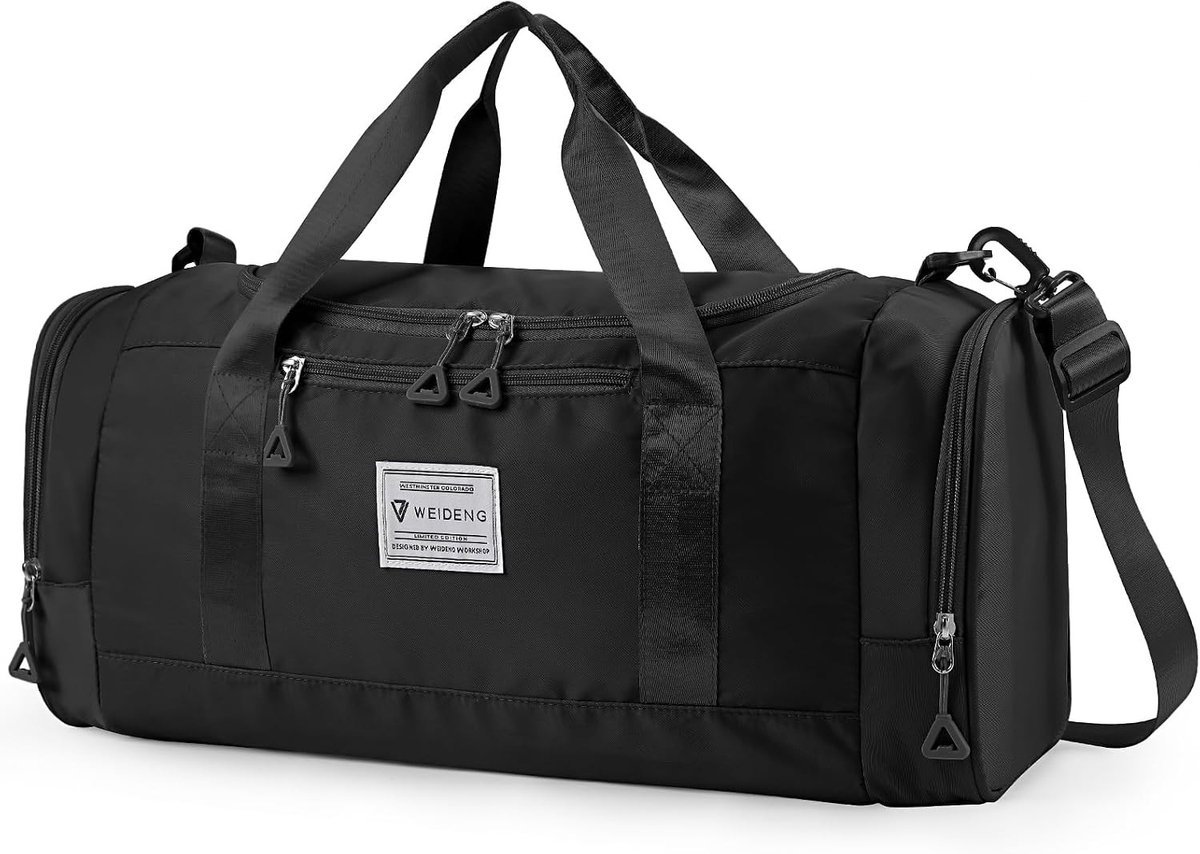 Ruime Sporttas voor Dames en Heren, 28 Liter, Waterdichte Reistas met Schoenenvak en Nat Compartment, Ideaal voor Weekendtrips en Sportactiviteiten, 53 x 22 x 24 cm