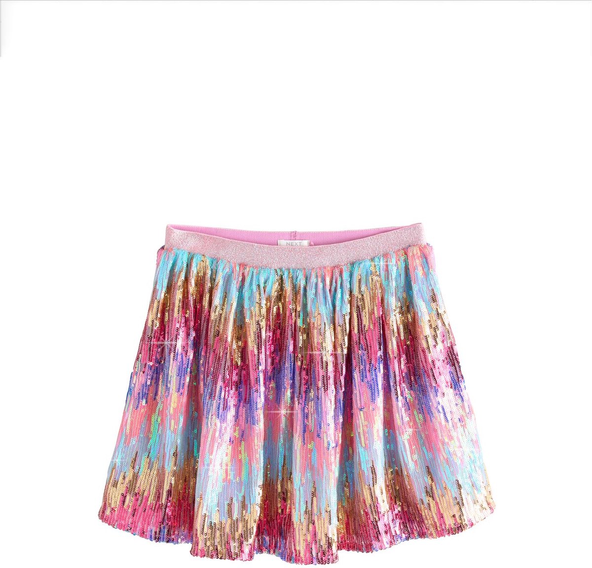 Next - Meisjes - Rok met lovertjes en elastische taille - Roze