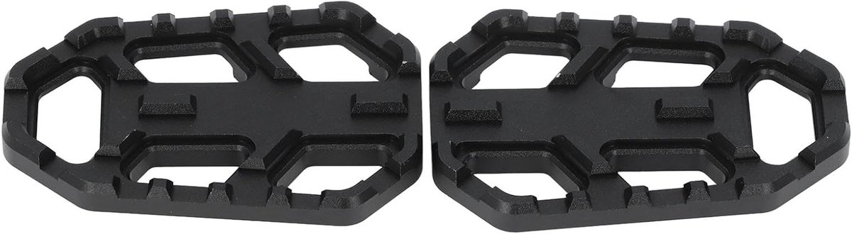 Motorfiets Voetsteunen - Rijders Voetsteunen - Verbeterd Rijcomfort - Anti-slip Tandontwerp - 9 x 5 x 3 cm - Zwart