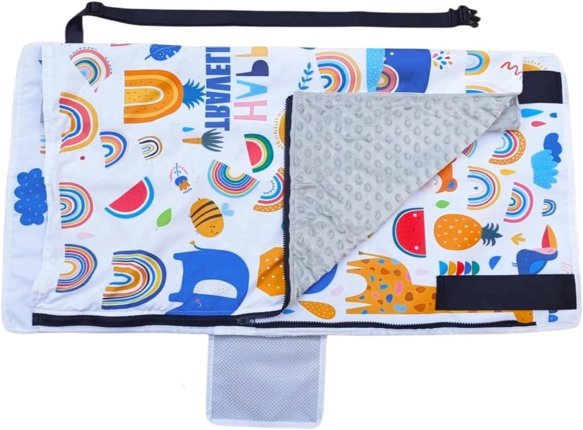 Peuter Vliegtuig Bed - Reis Hangmat - Comfortabel Reizen - Compact Reisontwerp - 44x79 cm - Wit