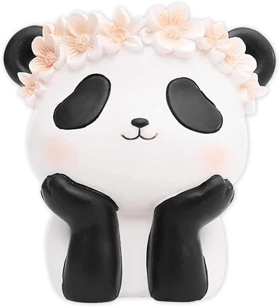 Schattige Resin Panda Penhouder, Dieren Bloem Potloodhouder, Organiser voor Kantoor en Kinderen met Succulente Planten Decoratie