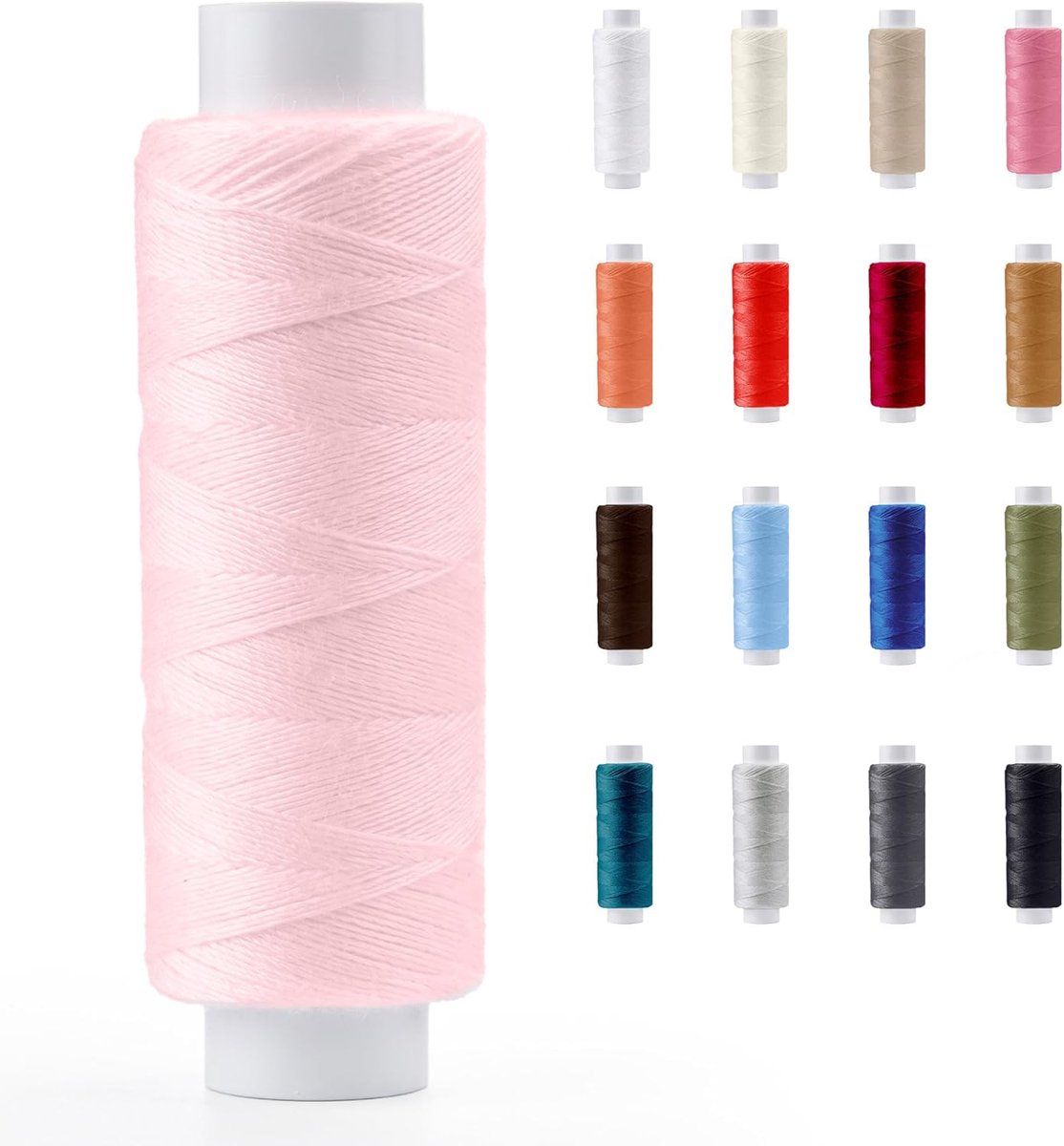Polyester Professionele Naaigaren, Veel Kleuren Fijnste Spoelen, Universele Hand- En Machinaal Naaiwerk, 200m - 220yd Spoelrol, door Pasmanta Gemaakt in Europa Sinds 1953 (5604 - roze)