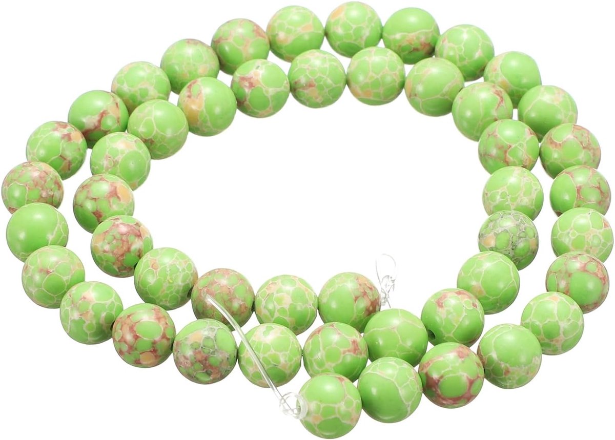 Kralen, 8 mm, turquoise, groen, rond, echte edelsteen, gladde kralen, voor het maken van sieraden, armbanden, halskettingen, oorbellen, doe-het-zelf