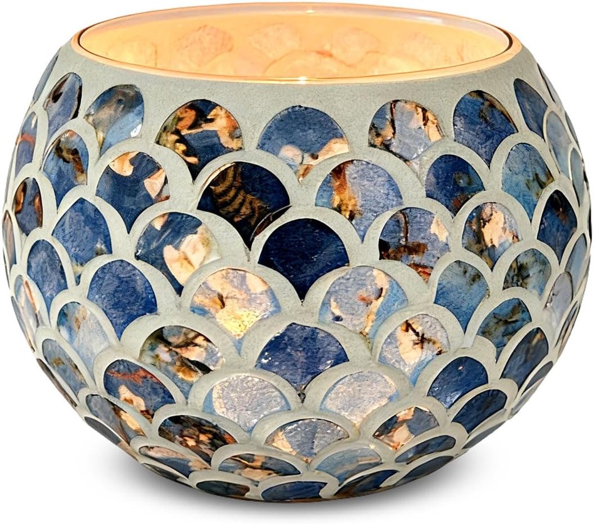 Theelichthouders Romantische Gekleurde Votive Kaarsenhouder, MIATTCLD Ronde Handgemaakte Theelicht Kaarsenhouder voor Tafel Centerpieces, Kerstmis, Valentijn, Verjaardagsfeest, Home Decor