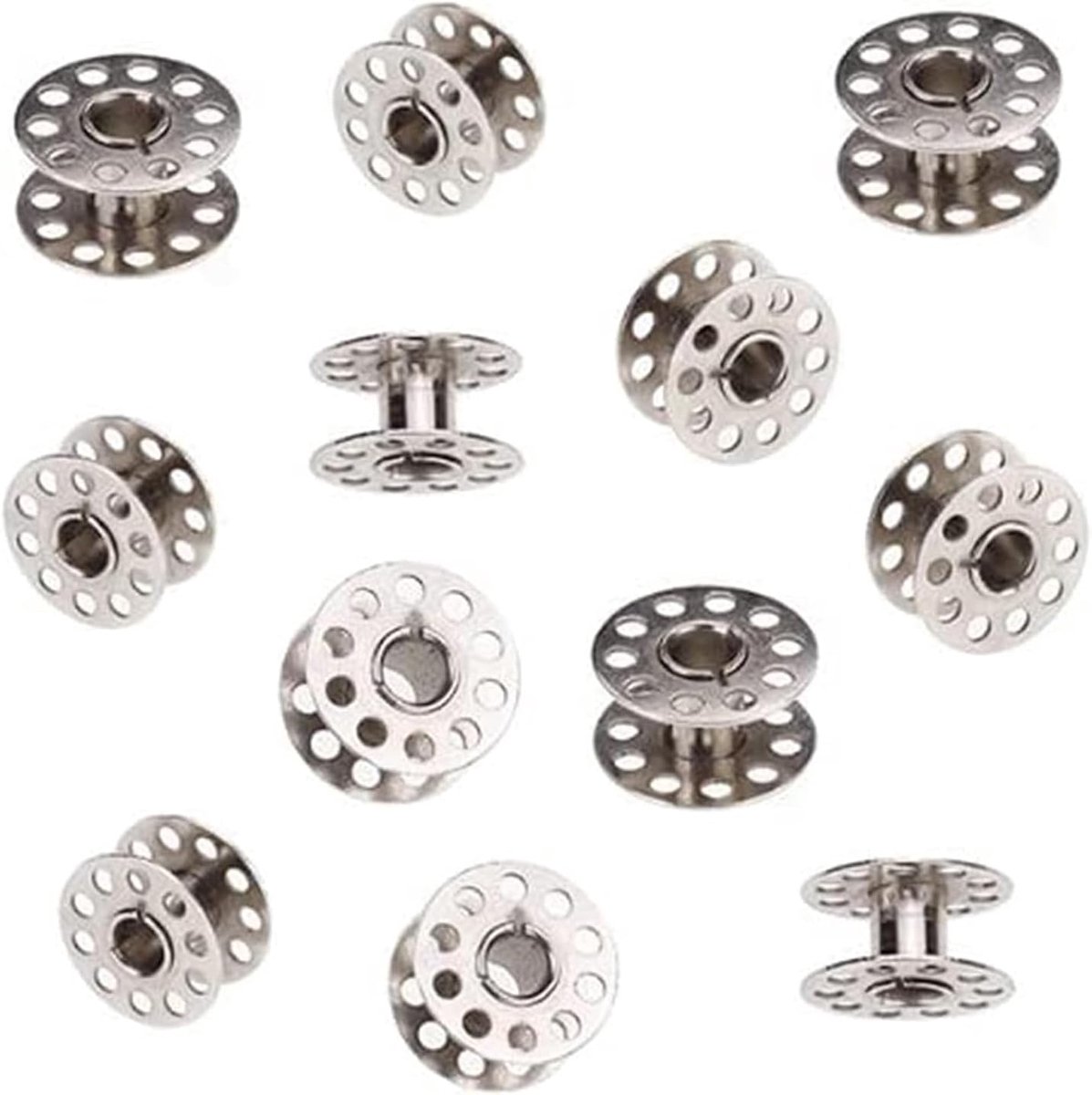 20 stuks spoel naaimachine leeg, spoelen metalen garenspoel