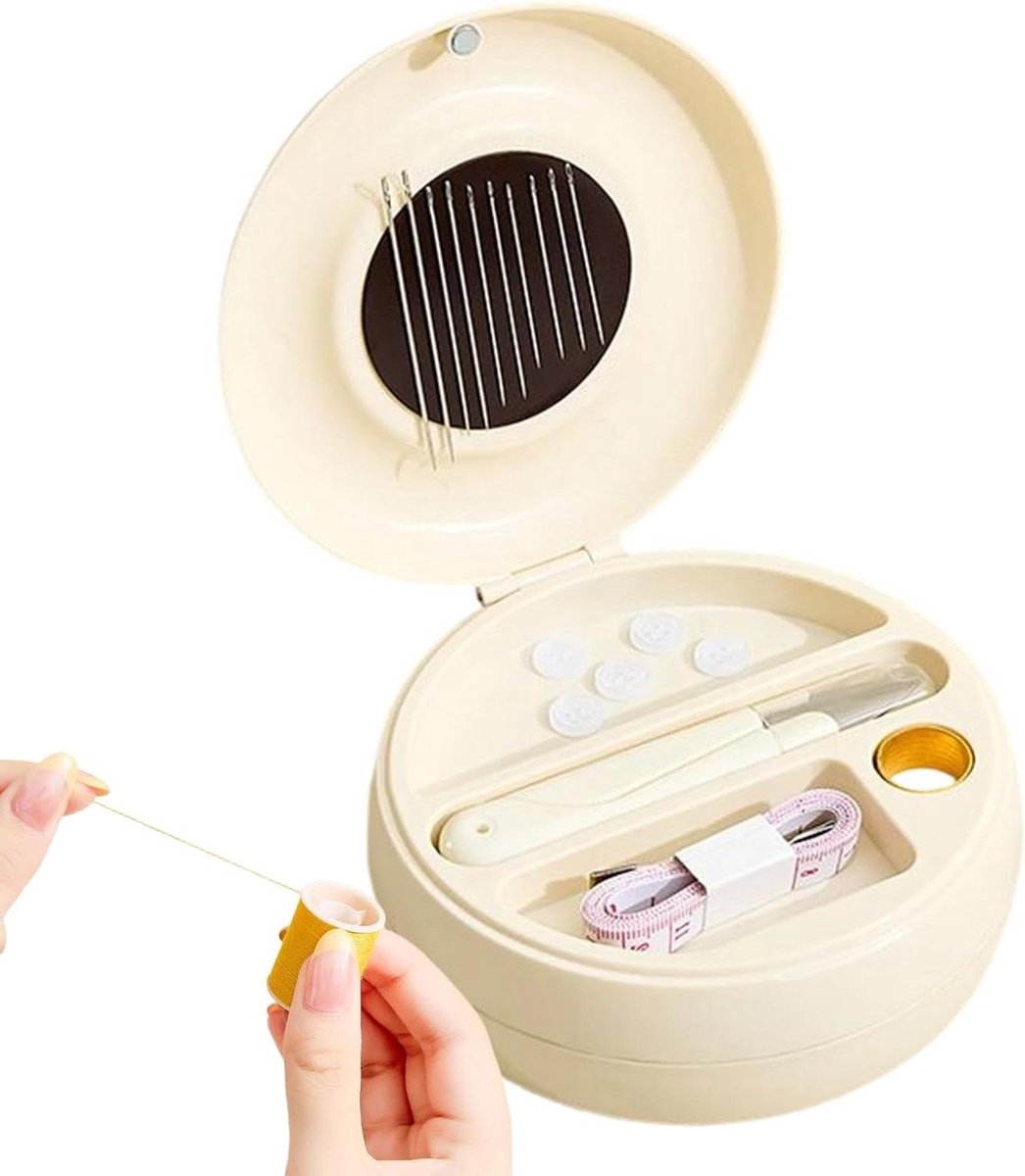 Naaiset Donutvorm - Naaikoffer Organizer - Kleding Repareren - Magnetische Naaldhouder - 15 x 15 x 6 cm - Niet gespecificeerd