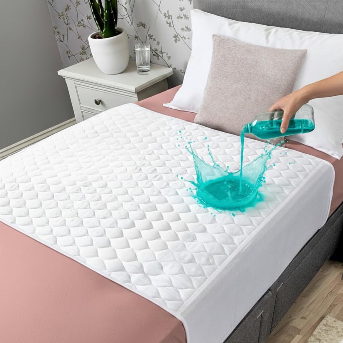 Sheets® Bamboe biologische incontinentie beddenlakens voor volwassenen en kinderen | Eenpersoonsbedden | 100% waterdichte lakens voor bedplassen | Bedbeschermers voor incontinentie |