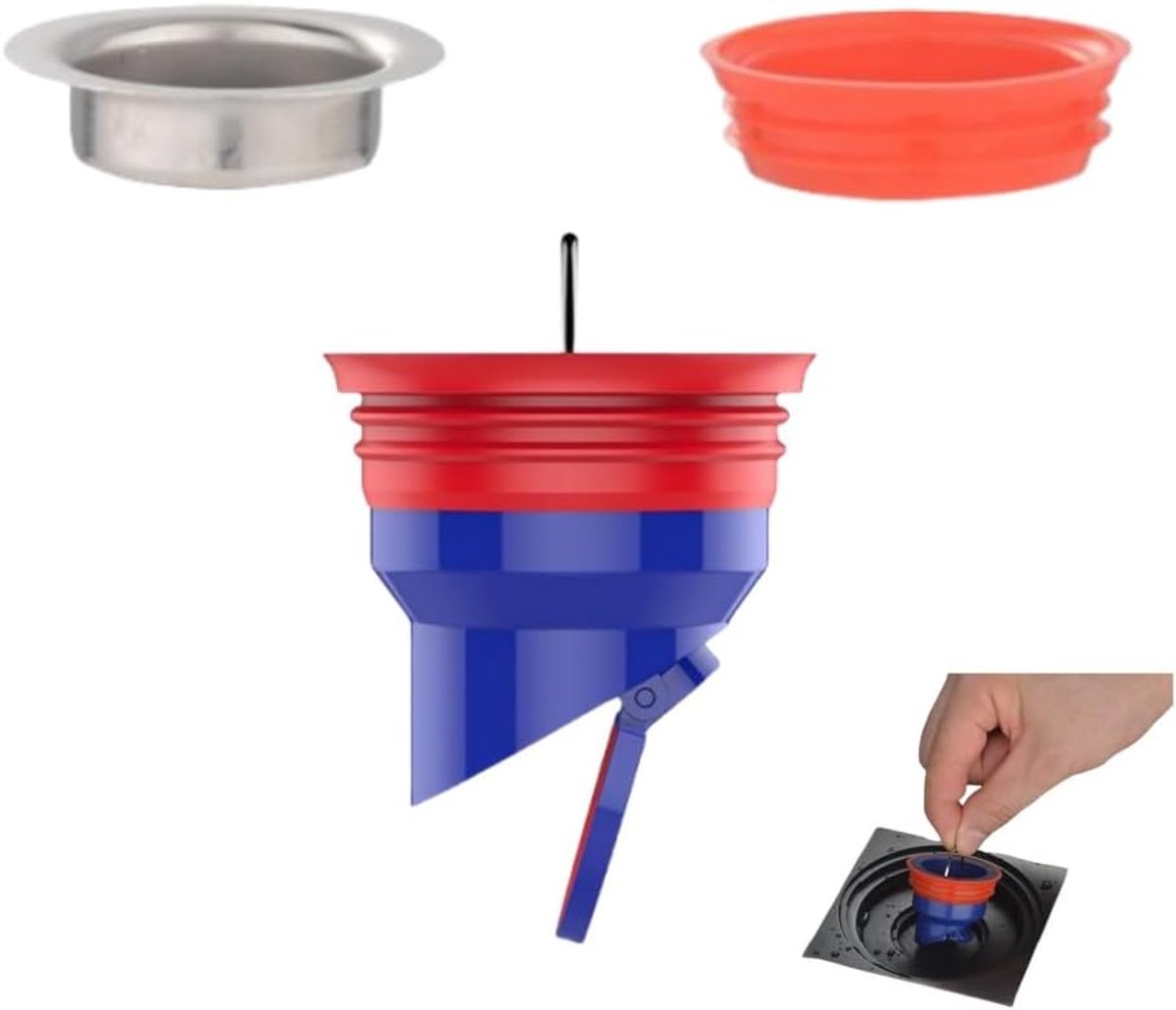 pvc-terugslagventiel voor douche, geurremmende douchesluiting, deodorant-afvoerkern van siliconen, afvoerstop