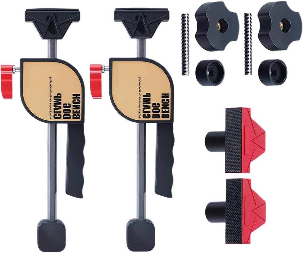 Houtklemmen - Snelspanners - Houtbewerking - Antislip tandbek ontwerp - 19 mm aanslag - Zwart