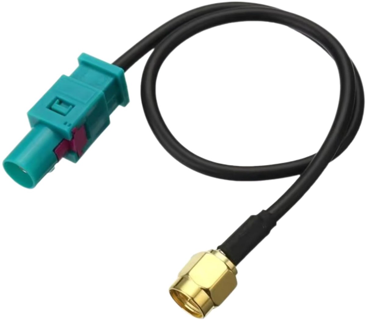 GPS-antenne voor auto, 15 cm, Fakra Z-stekker naar SMA-stekker, adapterkabel voor auto-antenne, RG174, voor autoradio, Android, navigatie, GPS, digitale radio, Dab 4G LTE telematica