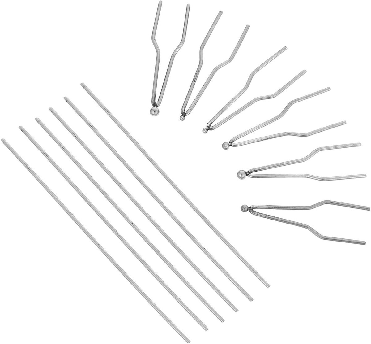 Pyrografie Vervangingspunten - Houtbrandpen Tips - Gedetailleerd Houtbranden - Hoge Impedantie Draad - 7 cm - Zilver