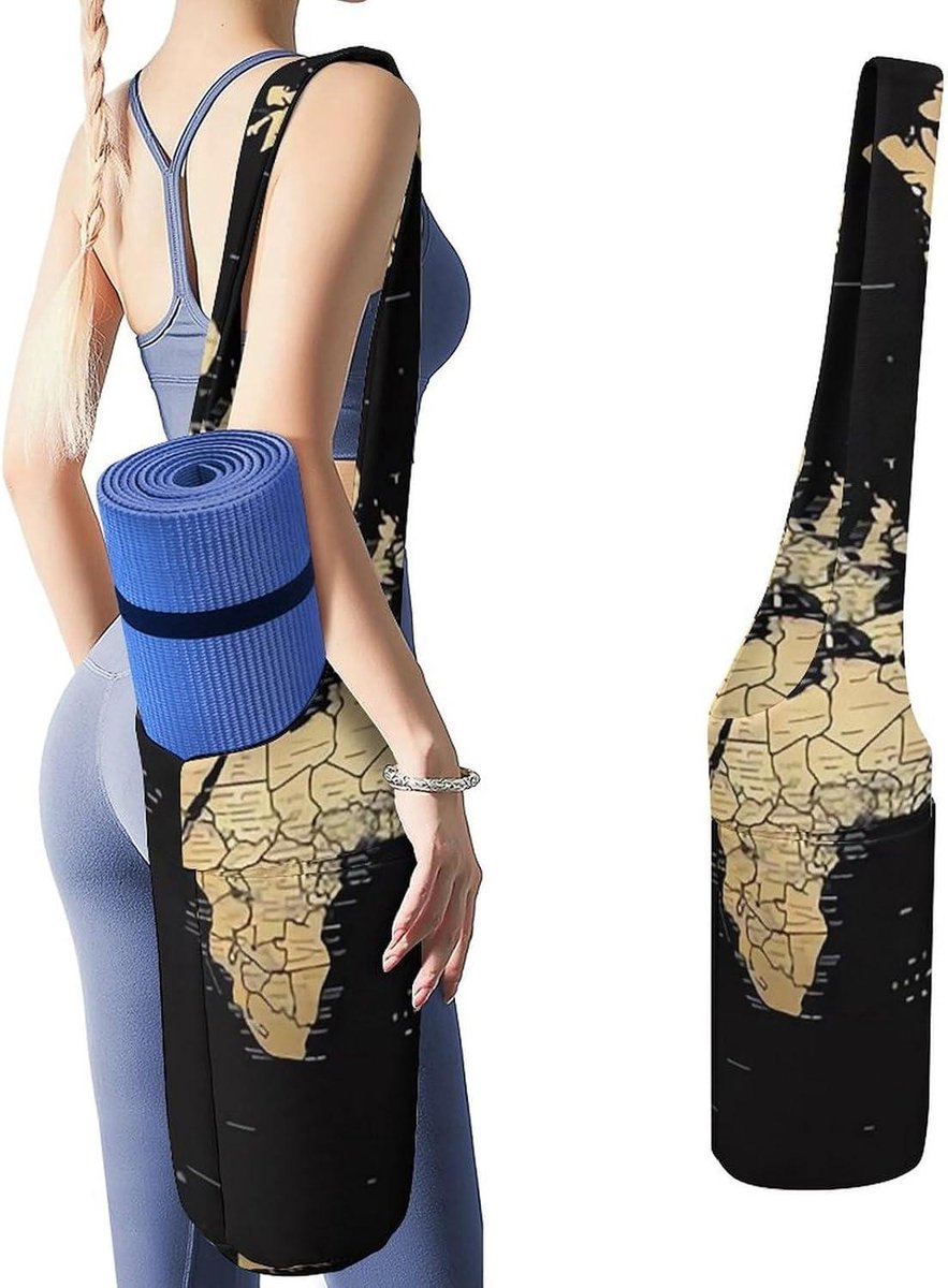 Yoga Mat Tas - Draagtas Carrier - Sporten Opslag - Groot Zijvak - 36"x15.7" - Stijl