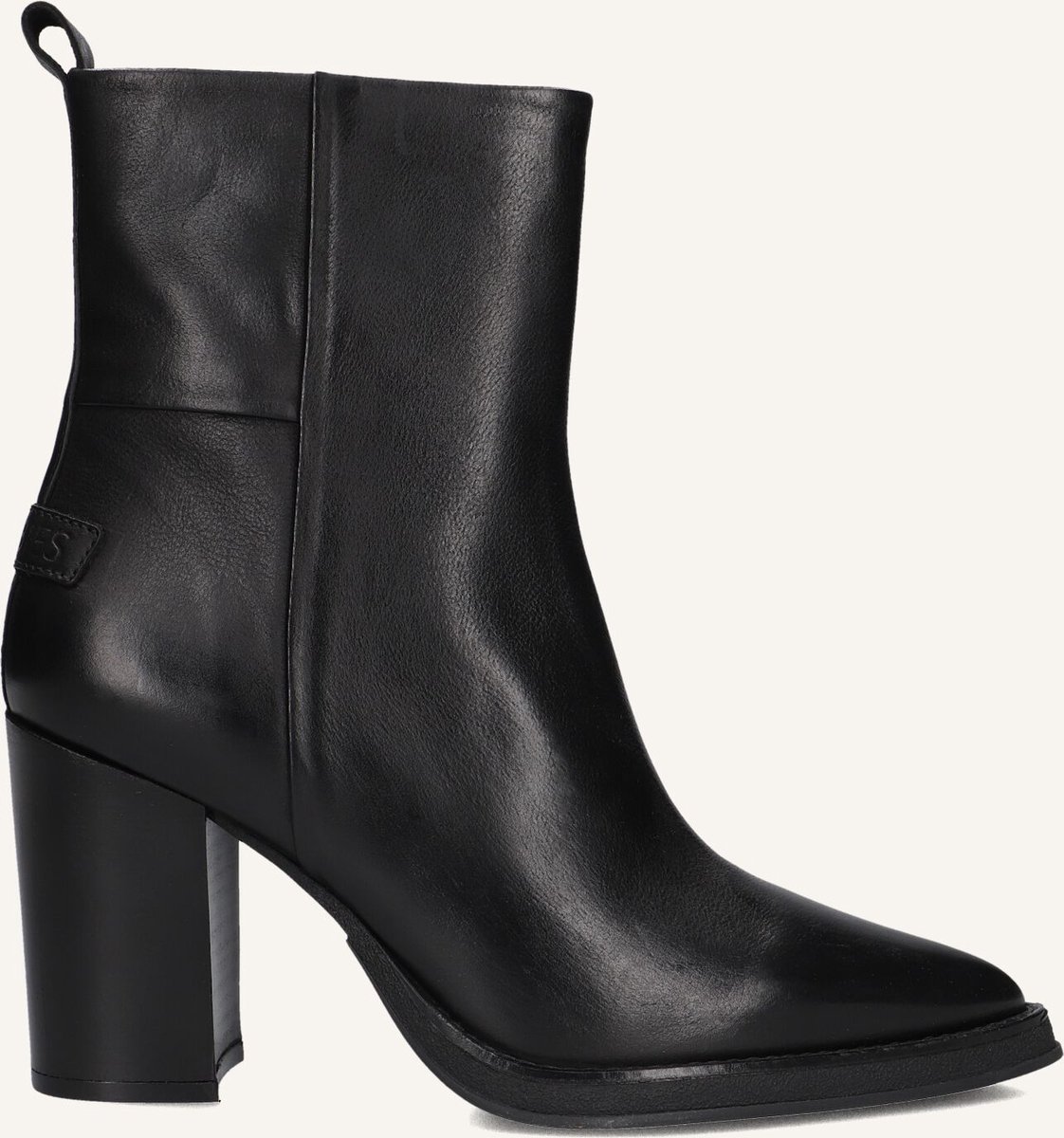 Shabbies Grunch Ami Enkellaarsjes - Enkelboots met rits - Dames - Zwart - Maat 40