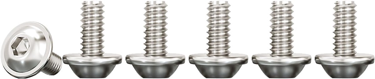 Holle zeskantige cilinderkopschroeven, M3 x 10 mm zeskantbout roestvrij staal A2 V2A metalen schroeven voor mechanische aansluitingen, 50 stuks