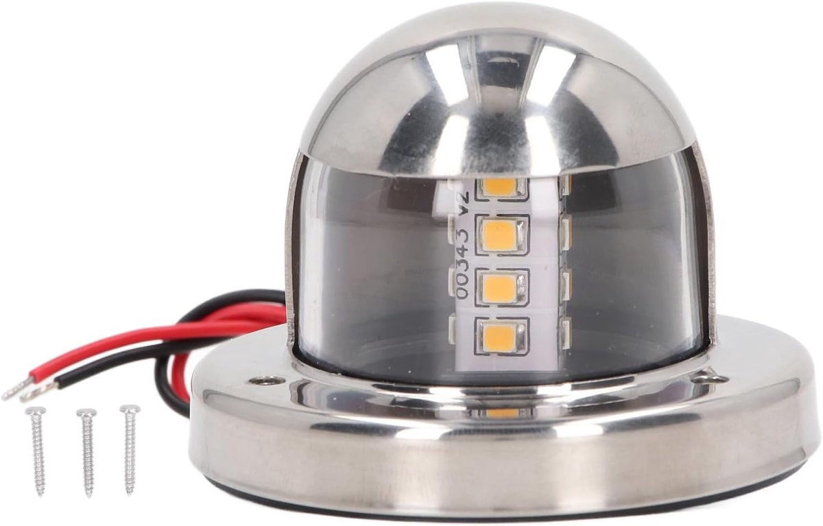 Navigatieverlichting voor Boot, DC 12V LED, IP66 Waterdicht, Wit Licht, 135 Graden Lichthoek, Signaallamp