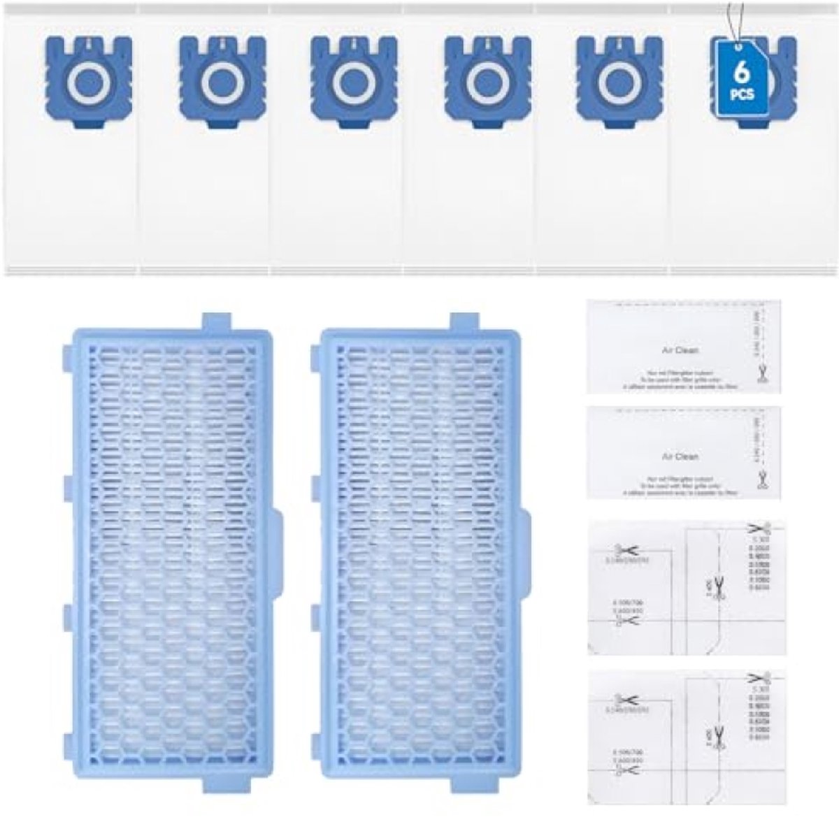 Stofzuigerzakken Compatibel met Miele GN 3D Complete C3 C2 C1 Classic C1 - 18 Stuks met HEPA-filter en Motorfilter - Vervangt 9917730