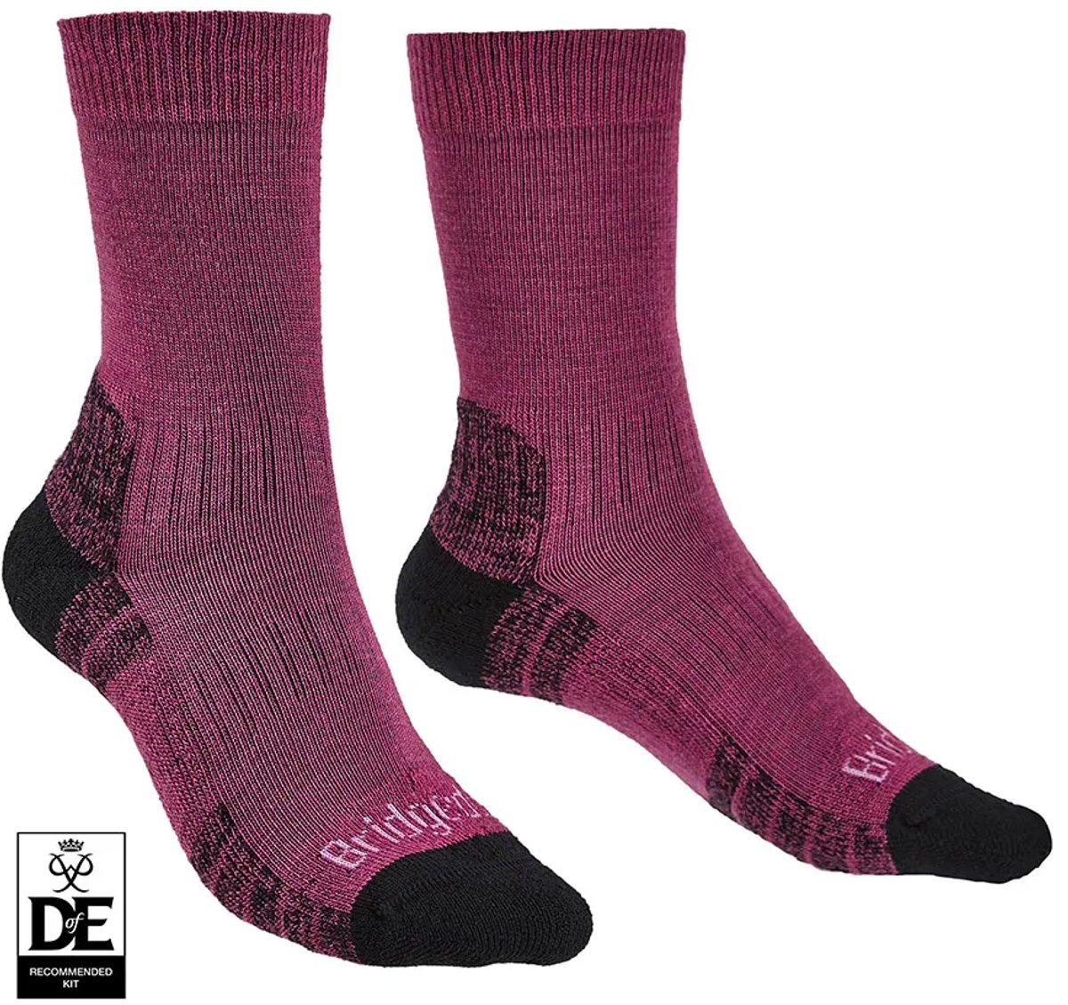 Bridgedale Hike Lt Merino Wandelsokken voor dames - Berry (41-43)