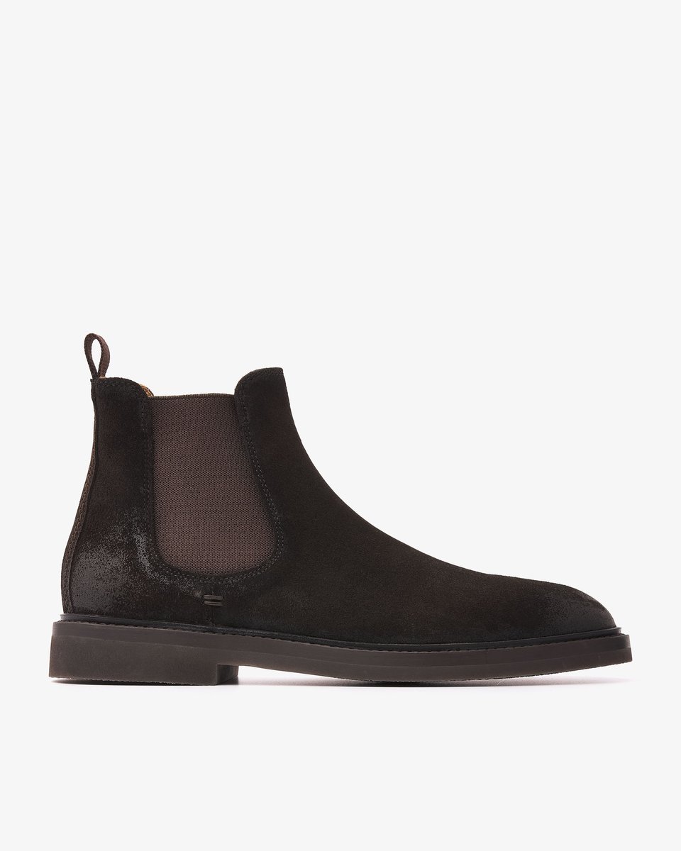 VIA VAI Lewis Conor Chelsea boots Heren - Suède - Bruin - Maat 42