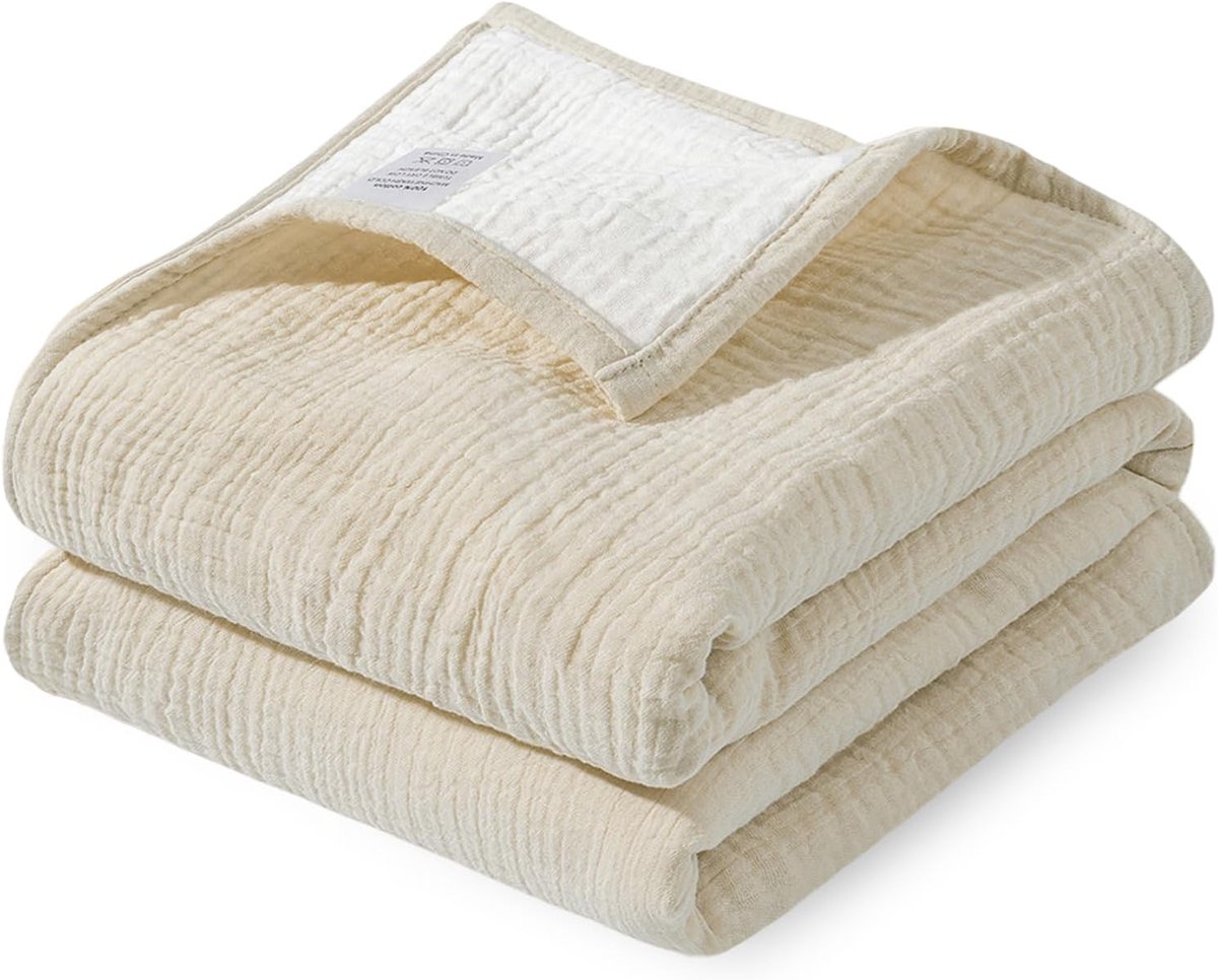 Thijox - Katoenen Babydeken 90x90 cm - Ademend Mousseline Wikkeldoek voor Pasgeborenen, Peuters, Jongens en Meisjes in Kaki - Ideaal voor Slaapjes, Vo