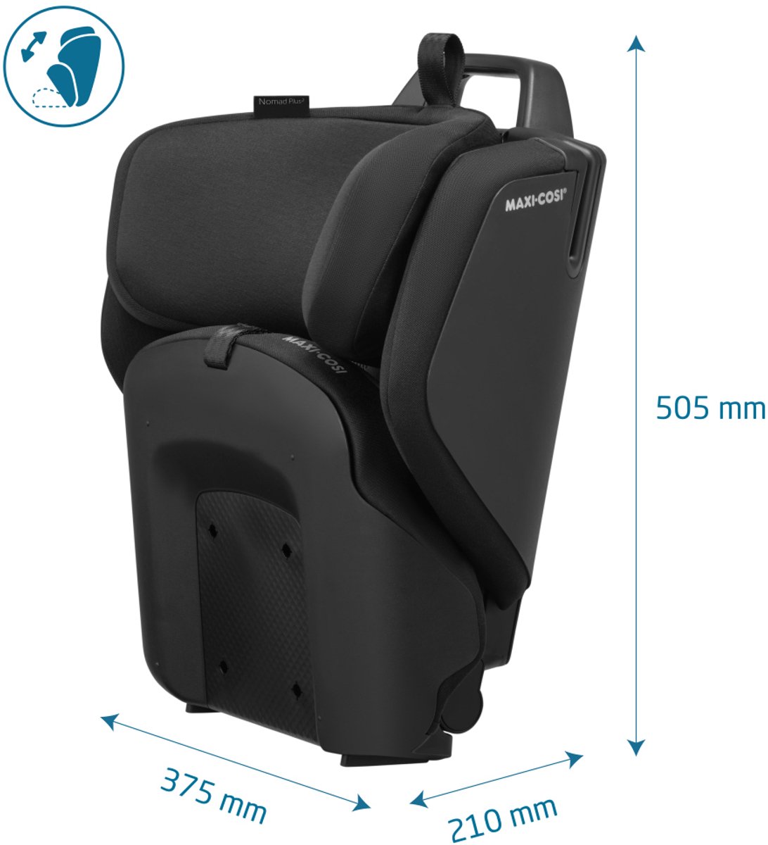 Maxi-Cosi Nomad Plus2 Authentic Black - Vanaf 15 maanden tot 4 jaar - Onderweg - Opvouwbaar – foto 6