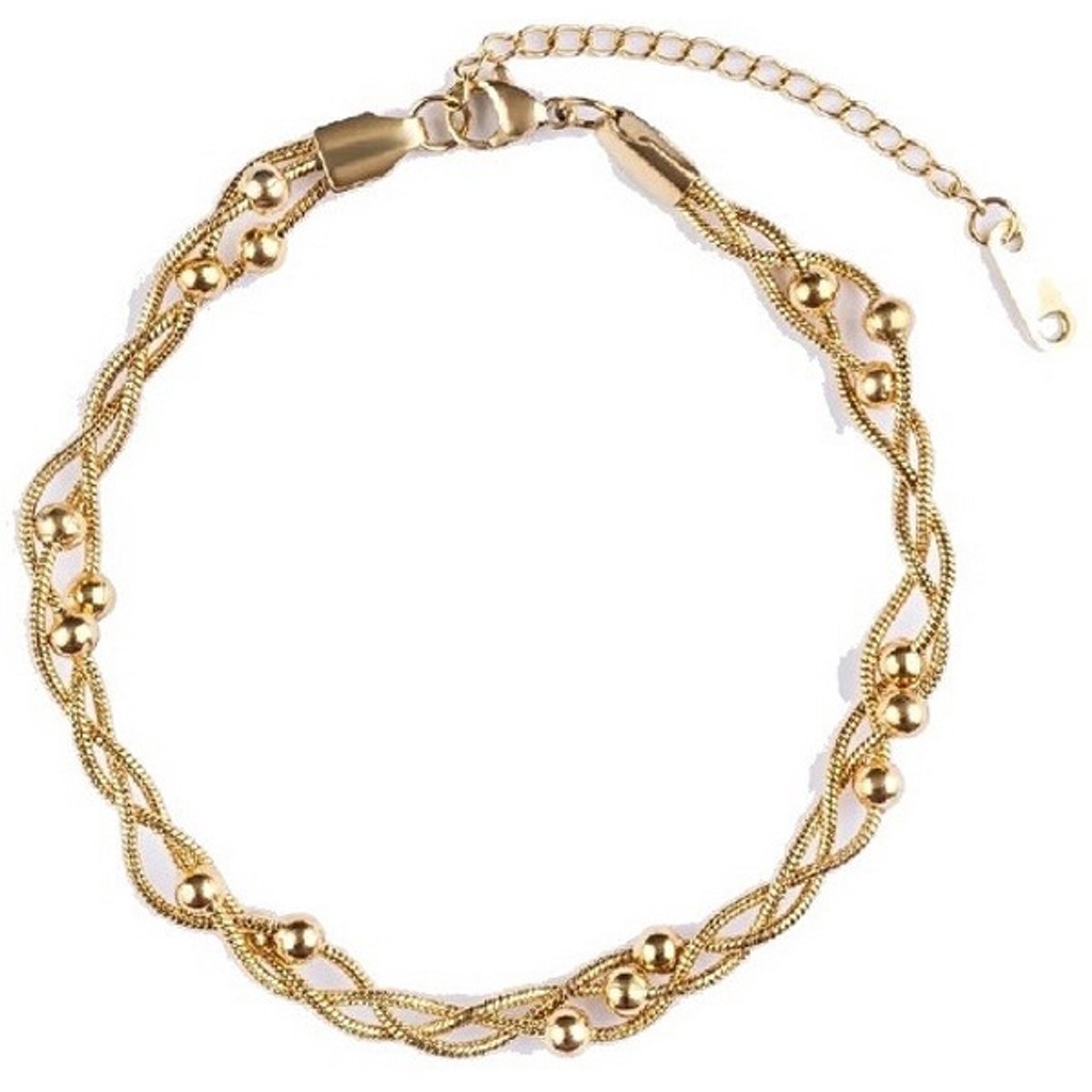 EMILY WESTWOOD CELOURA EWA250374G DRIEDUBBEL GOLD-PLATED ENKELBANDJE 1 STUK