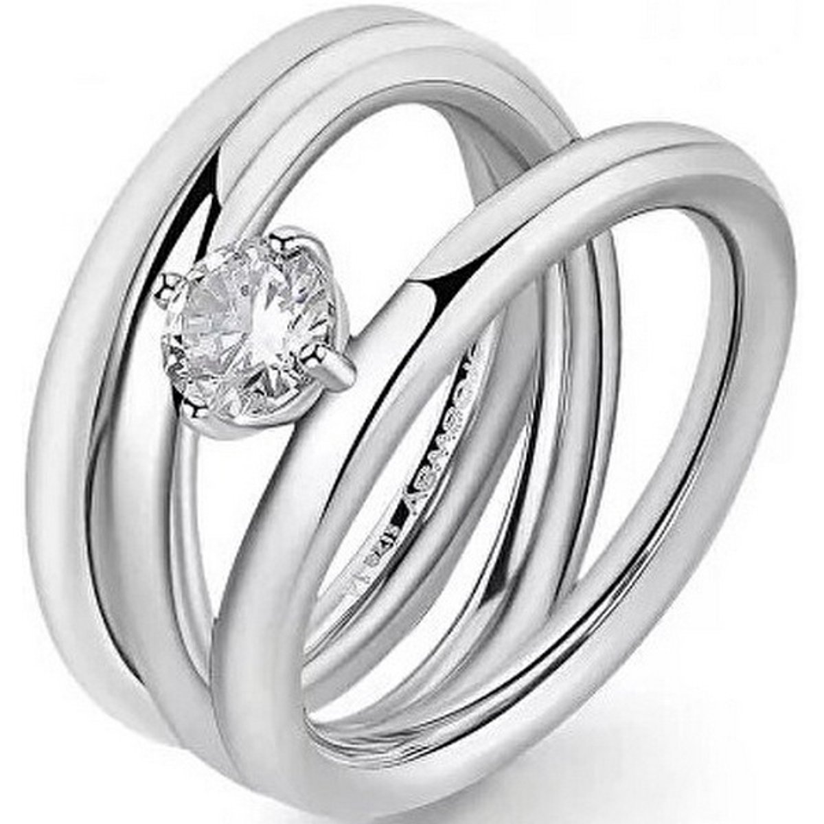 BROSWAY BBN45 - 54 MM - STAINLESS STEEL RING MET ZIRKONIA 1 STUK