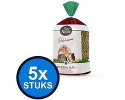 5x Deli Nature - Rodelicious kruidenhooi kamille&munt 600gr - Knaagdierenvoer - 600 g