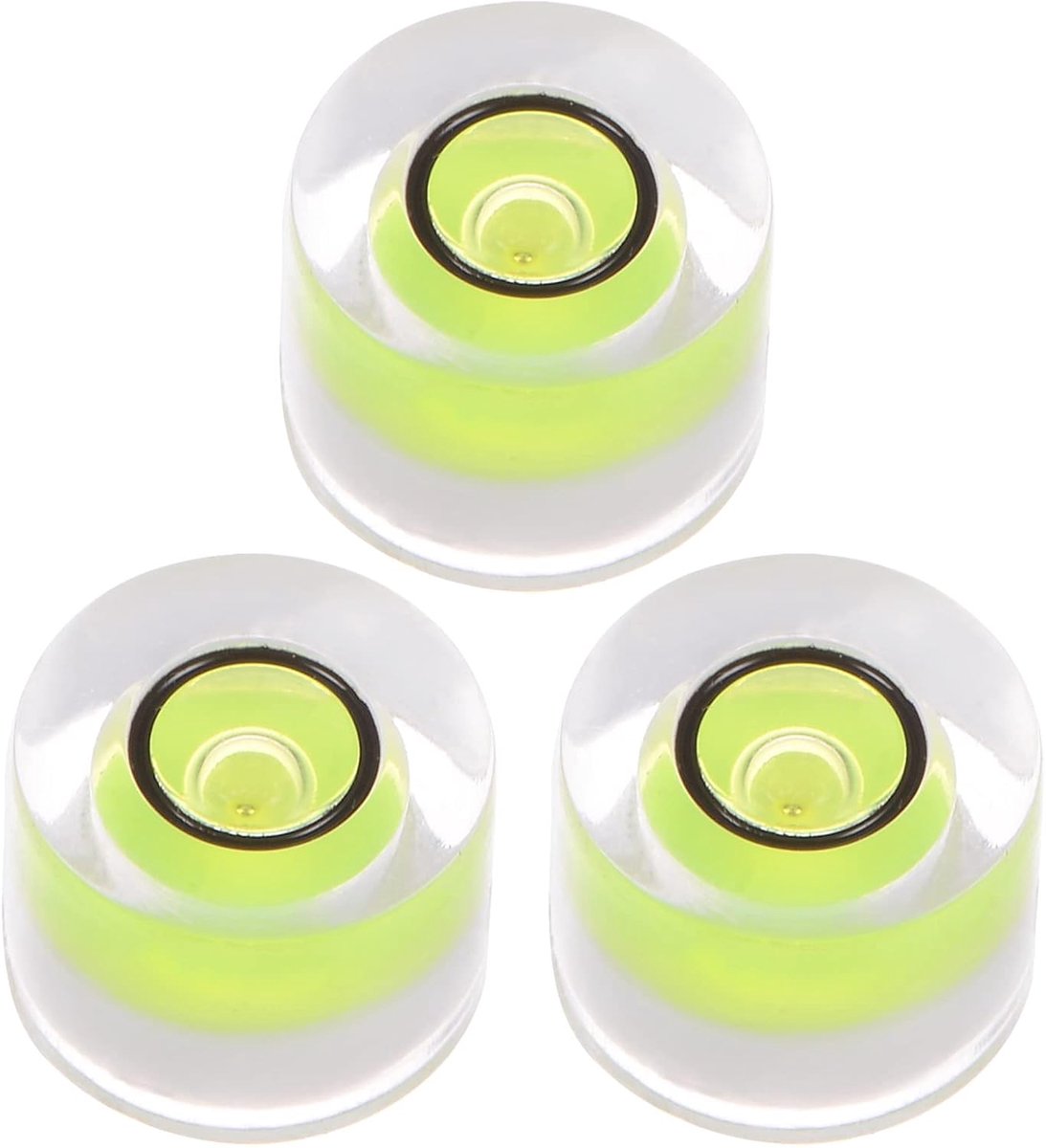 sourcing map Pack of 3 8 x 5.5 mm Round Bubbles Spirit Level Mini Circular Target Disk Level for Leveling Camera - ShopVlot