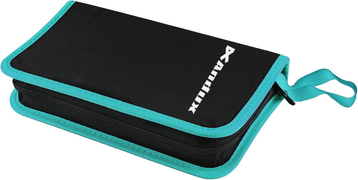Thijox - Andux Zone WJSNB-02 Gereedschapssets Ritssluiting Opbergtas voor Gereedschapskoffer, Blauw, M - Ideaal voor Handgereedschap, Sportartikelen,