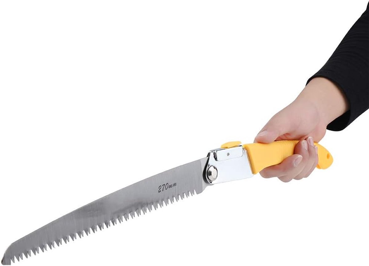 SnelShoppen - 280mm Vouwzaag voor Hout Snoeien en Tuinonderhoud - Handzaag voor Fruitbomen en Takken - Ideaal voor Tuinieren en Buitenactiviteiten
