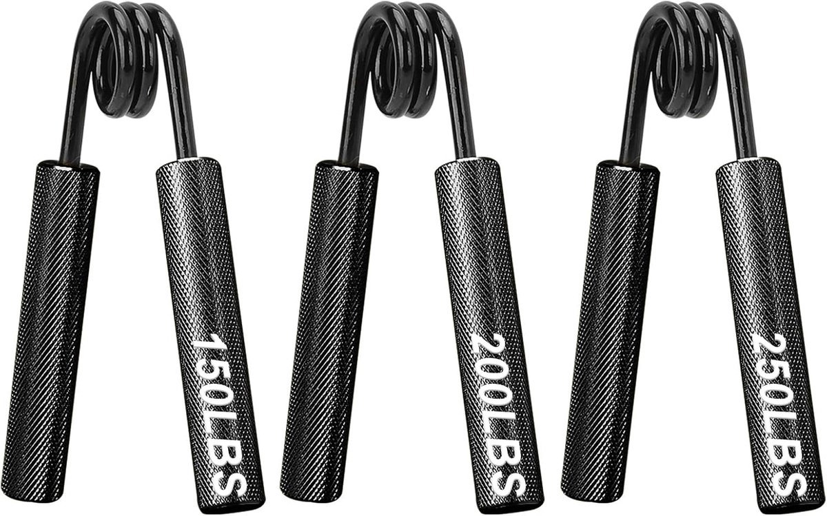 Handle Amplifier (50/100/150/200/250 lbs), No Slip Metal Handle Finger Booster, Heavy Duty Grip Strength Trainer for - ShopVlot