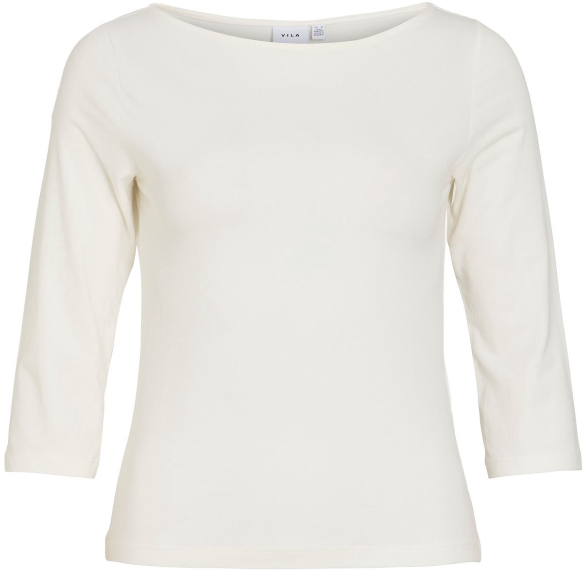 VILA top met 3/4-mouwen VIEMILIE Boothals