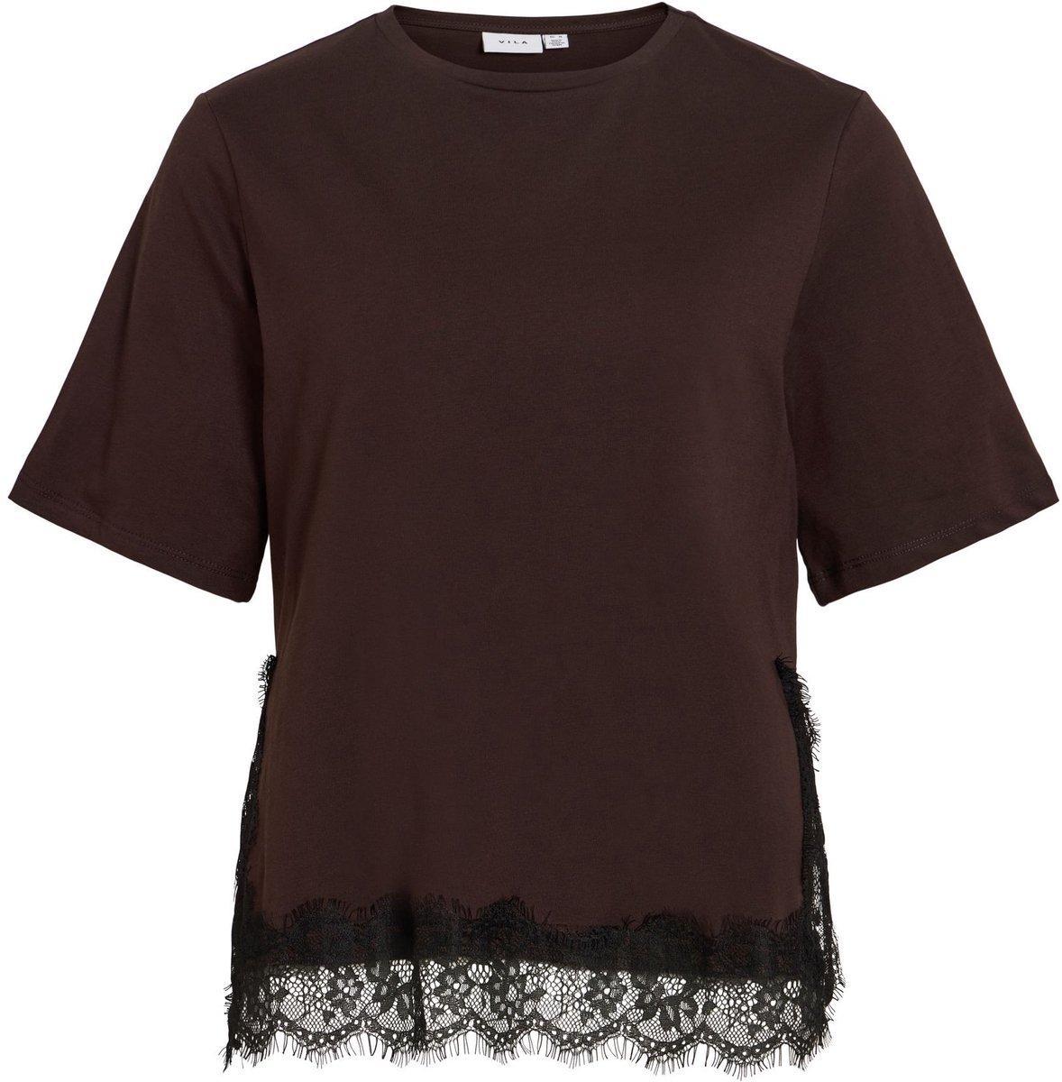VILA T-shirt VIVIGDIS kant