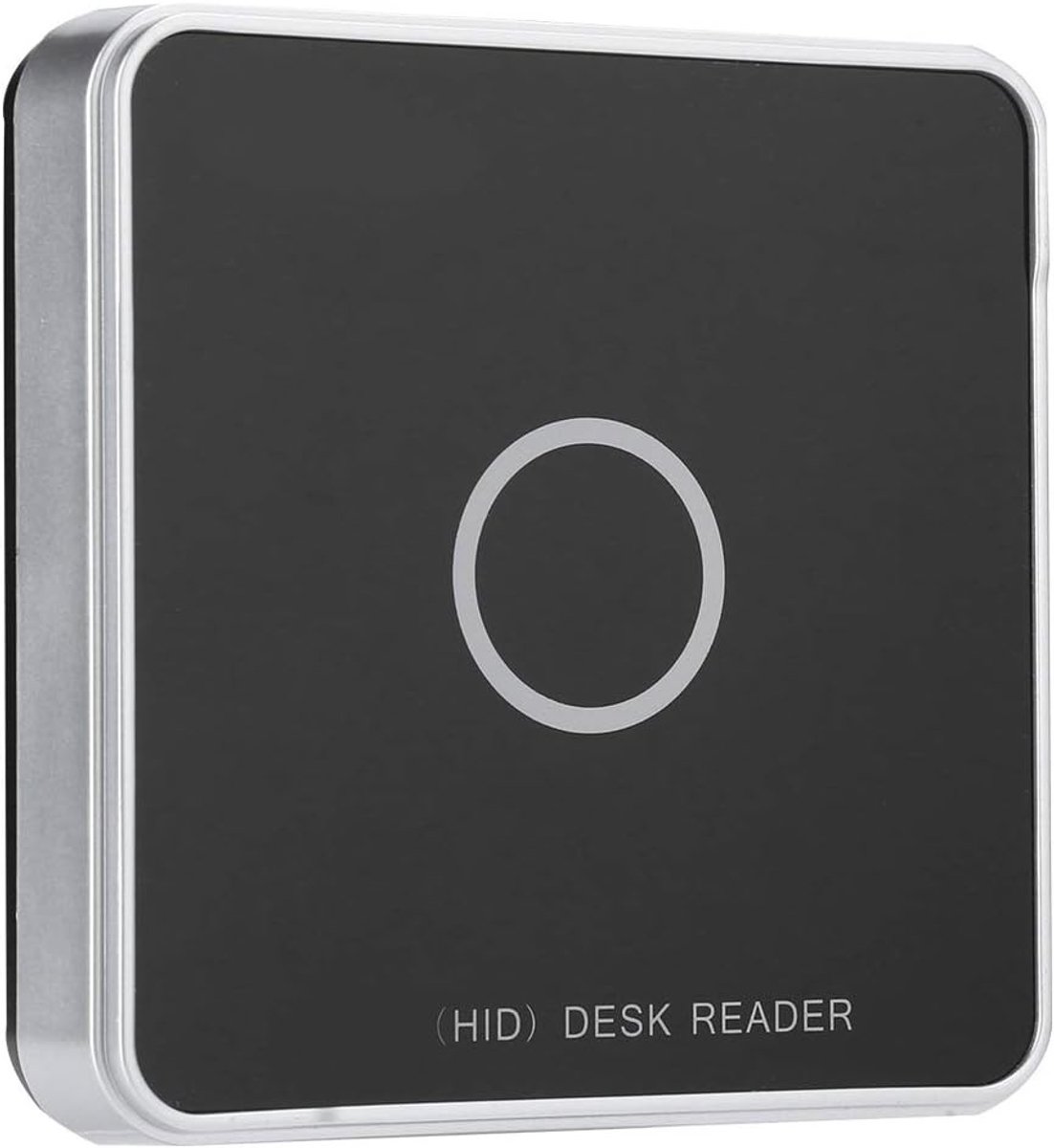 Desktop RFID lezer en schrijver met LED-indicator, ingebouwde buzzer en 2dBi antenne voor contactloze kaartlezing, zwart