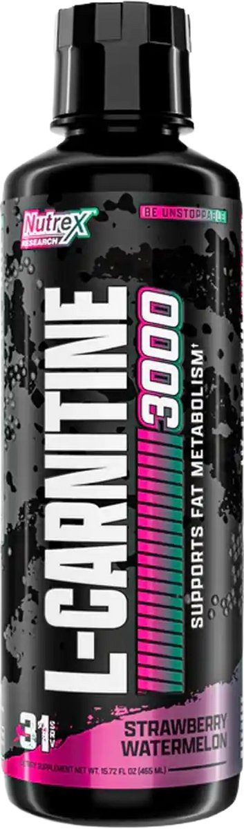 Nutrex Research Liquid Carnitine 3000 (465ml) Strawberry Watermelon - Dieet & Gewichtsbeheersing - L-Carnitine
