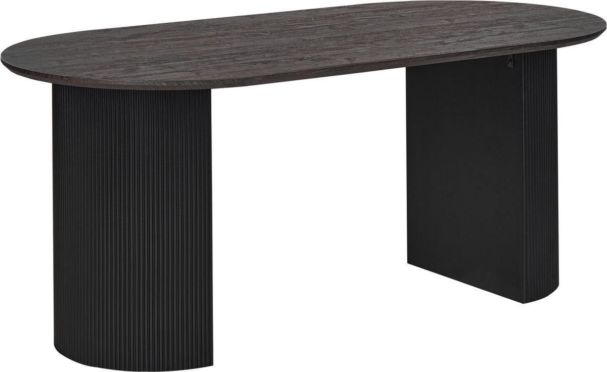 Beliani SAVORY - Eettafel - Zwart - 180 x 90 cm - MDF