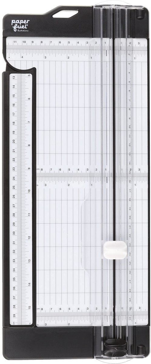 SnelShoppen - Paperfuel Papiersnijder met Snij- en Vouwmes voor A3, A4 en Kleinere Papierformaten - 11 x 30,5 cm voor Scrapbooking, Kaarten Maken en K