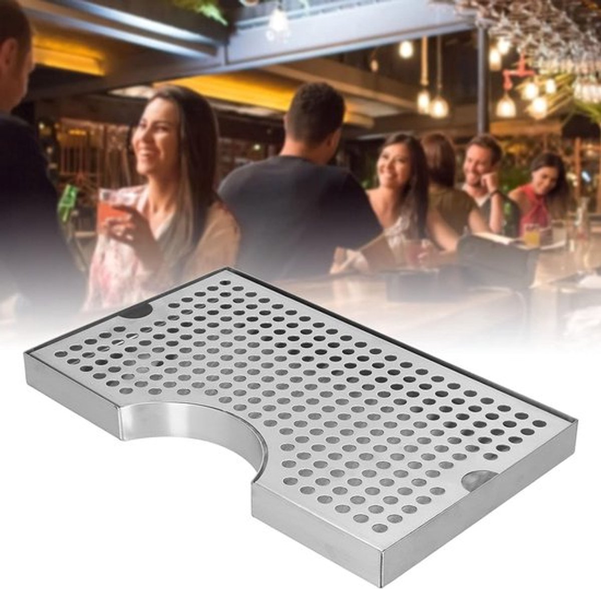 Roestvrijstalen druipplaat voor bars en restaurants - Houd je bar schoon met deze duurzame en onderhoudsvriendelijke oplossing