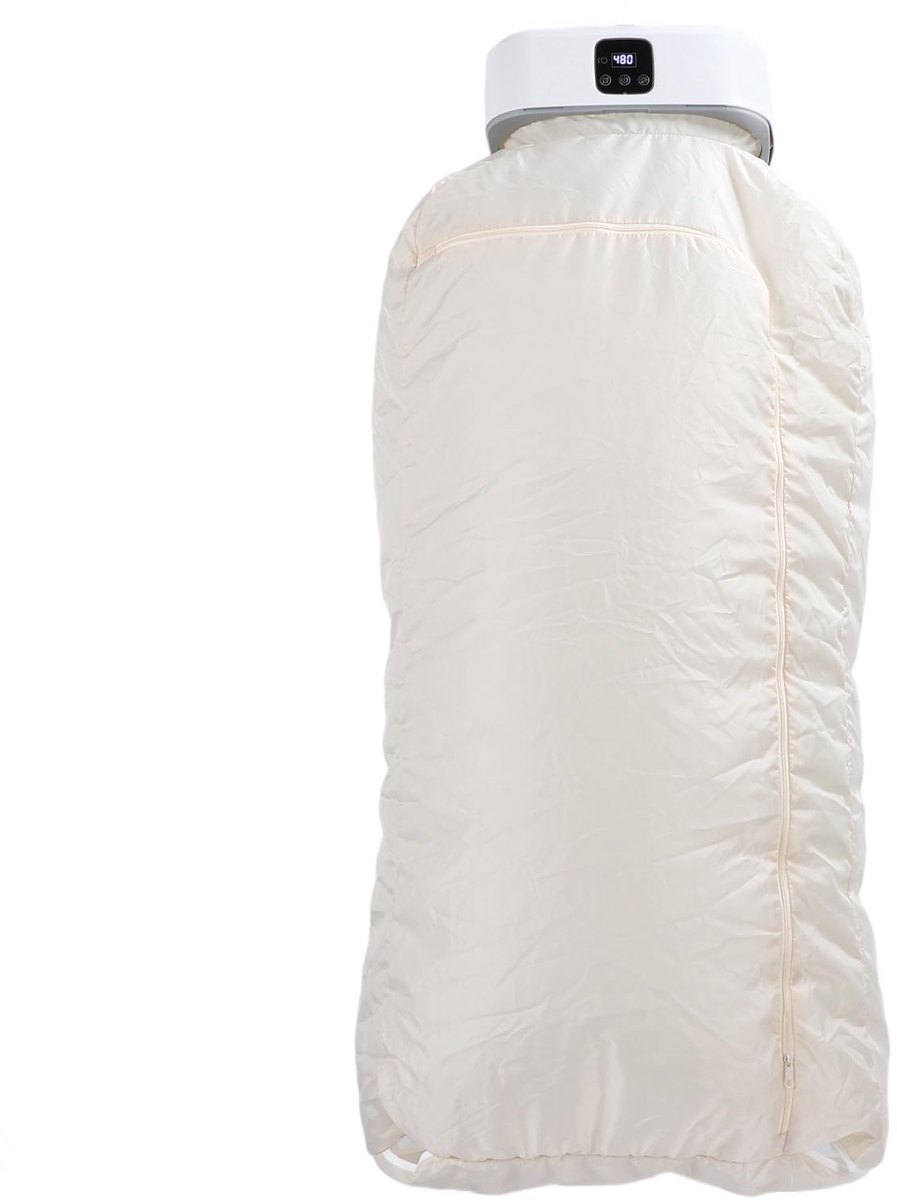 SnelShoppen - Draagbare Wasdroger 600W Compact met Timer en Afstandsbediening, Opvouwbare Stille Sneldrogende Reisdroger voor Kleding, Mini Droogrekke
