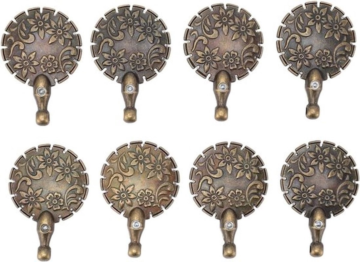 Draadknippers en Hangers in Vintage Stijl - 8 Stuks Metalen Rondvormige Gereedschappen voor Breien, DIY en Naaien Crafts