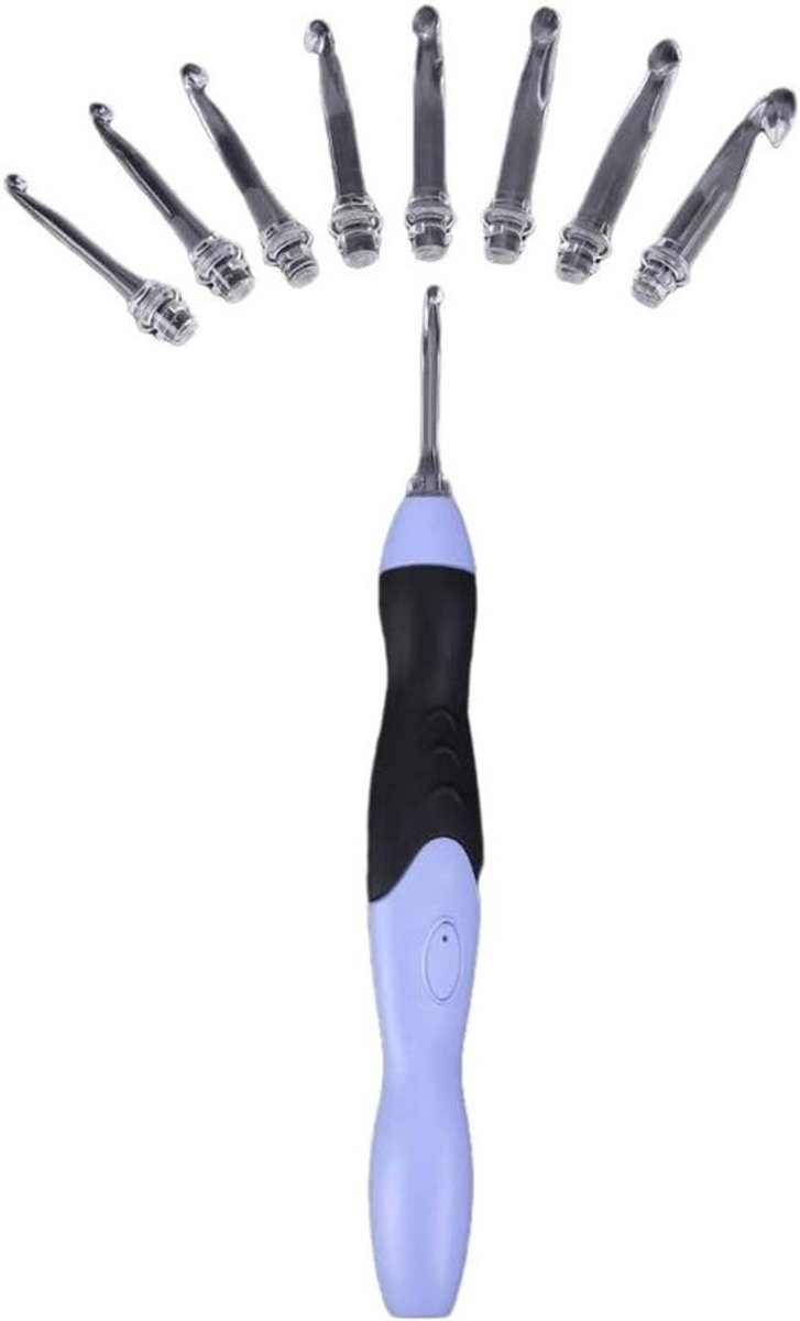 Verwisselbare Naaldbescherming voor Breien en Borduren - 9-in-1 LED Haaknaald Gereedschap en Accessoires