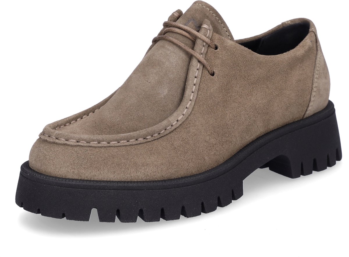 MIDS MINKA dames veterschoen beige