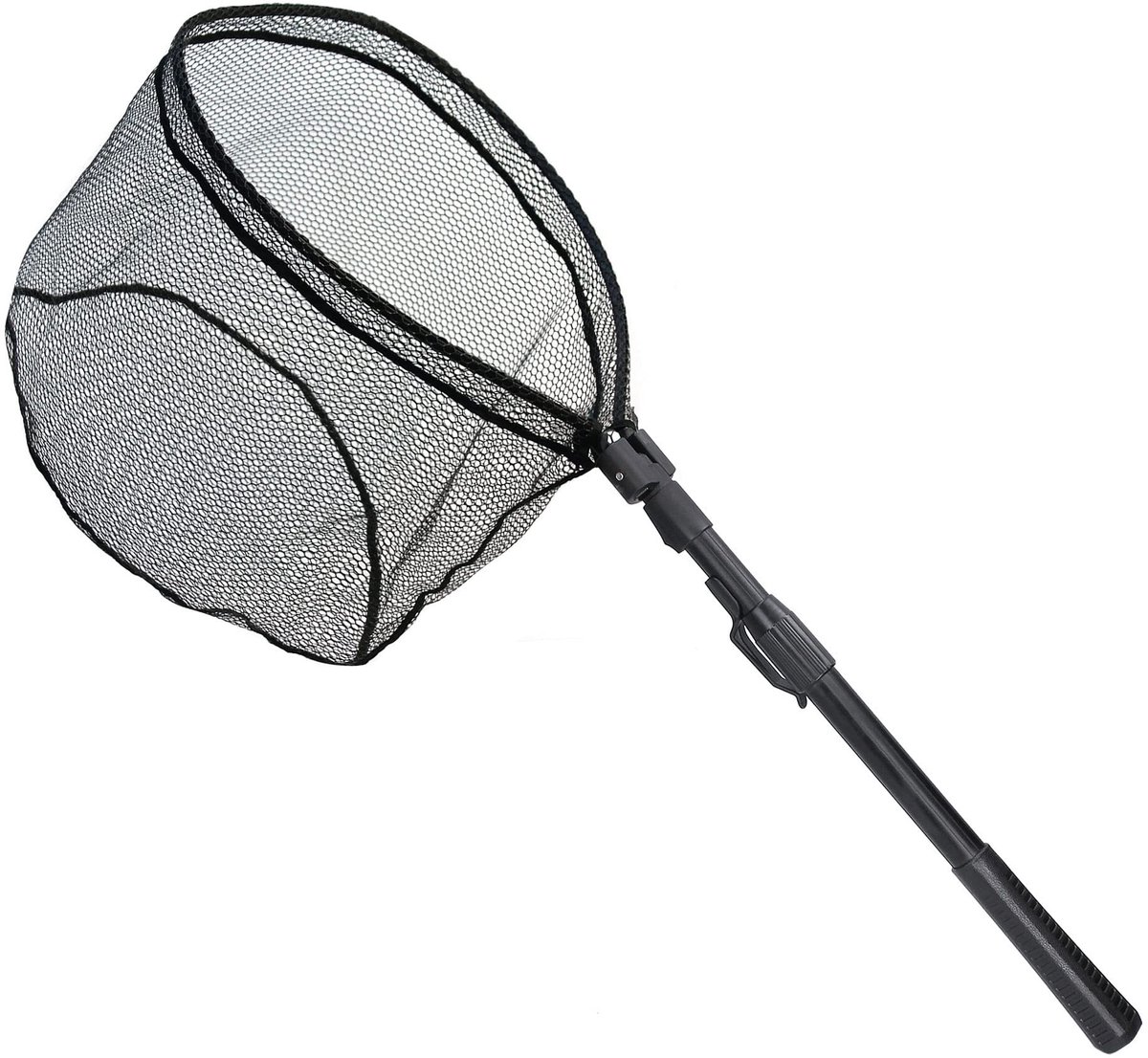 SnelShoppen - Opvouwbare Telescopische Zite Fishing Spinning Landing Net - Wading Net 113cm - Rubber Mesh - Ideaal voor Vissen, Kamperen en Buitenspor